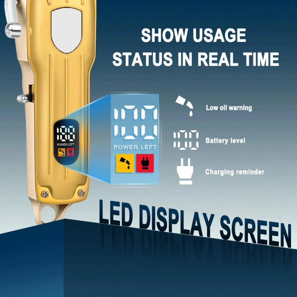 SHUYU USB Rechargeable Pet Hair Clipper With LCD Display