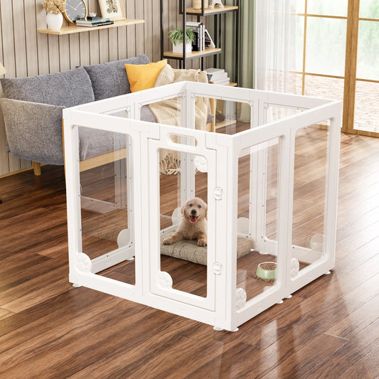 Jetting Acrylic Dog Play Pen For Small Dogs With Door
