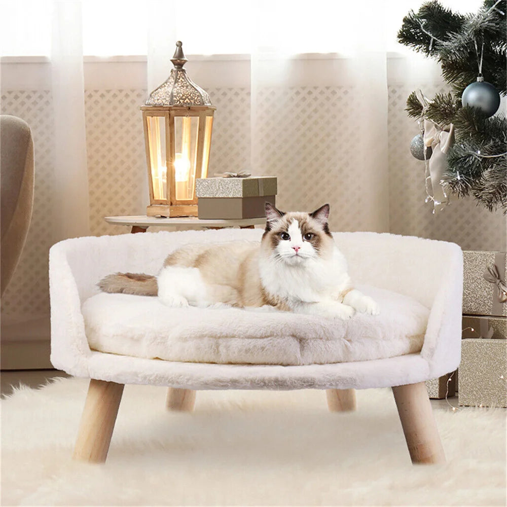 BORWART Ultra Soft Elevated Dog Cat Sofa Bed Waterproof Cushion