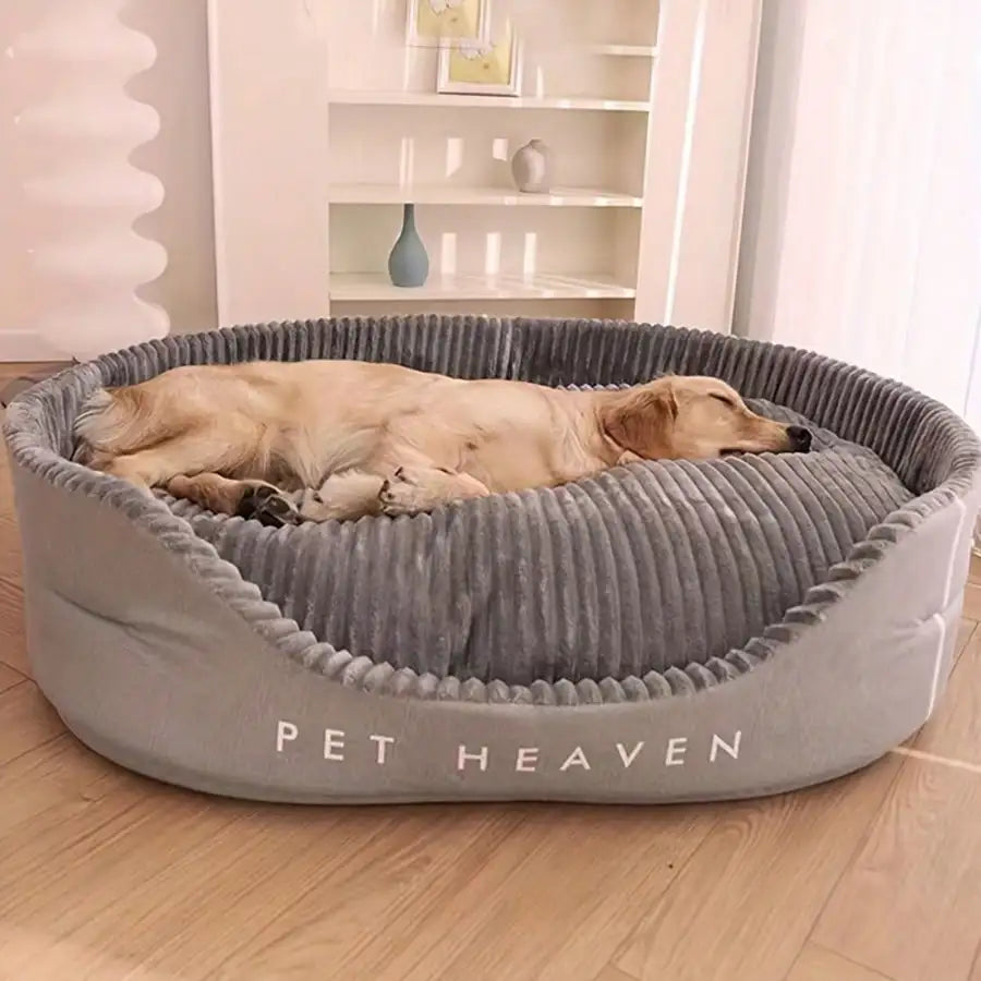 Machine-Washable Soft Cozy Pet Bed With Warm Mat For Pets