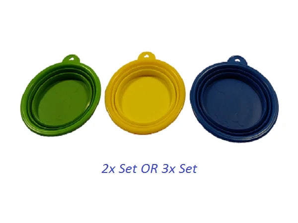 Collapsible Pet Travel Bowls Foldable BPA Free For Dogs Cats