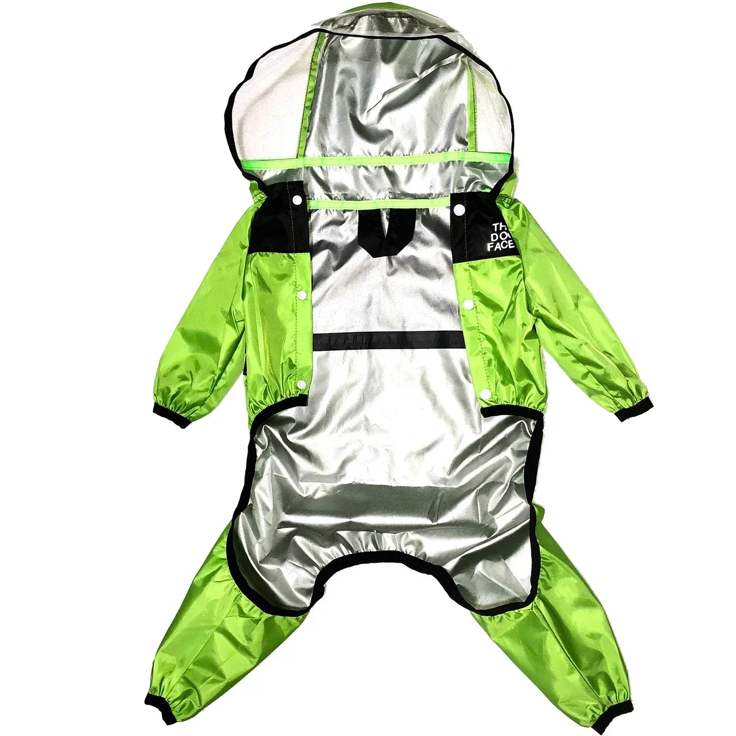 Transparent Hooded Dog Raincoat Waterproof Jacket For Pets