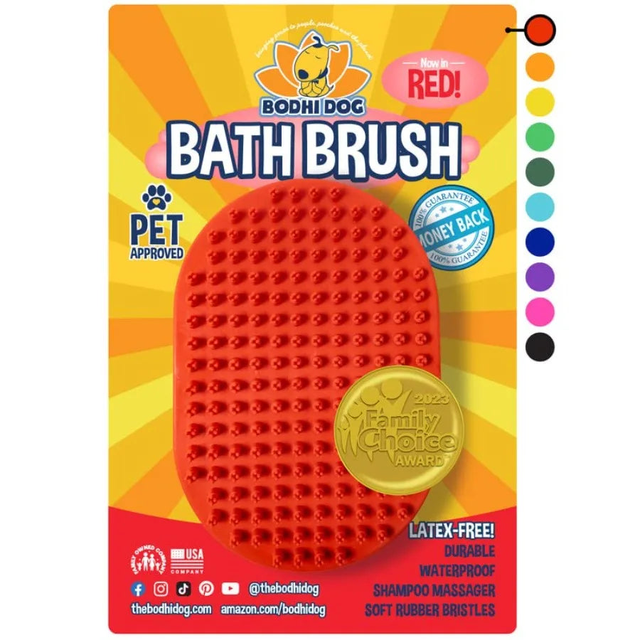 Pet Grooming Shampoo Brush for Dogs and Cats Stainless Scrubber