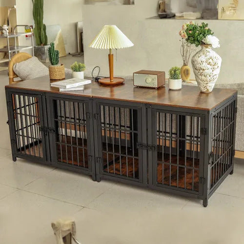 BORWART Furniture Style Dog Crate With Removable Divider