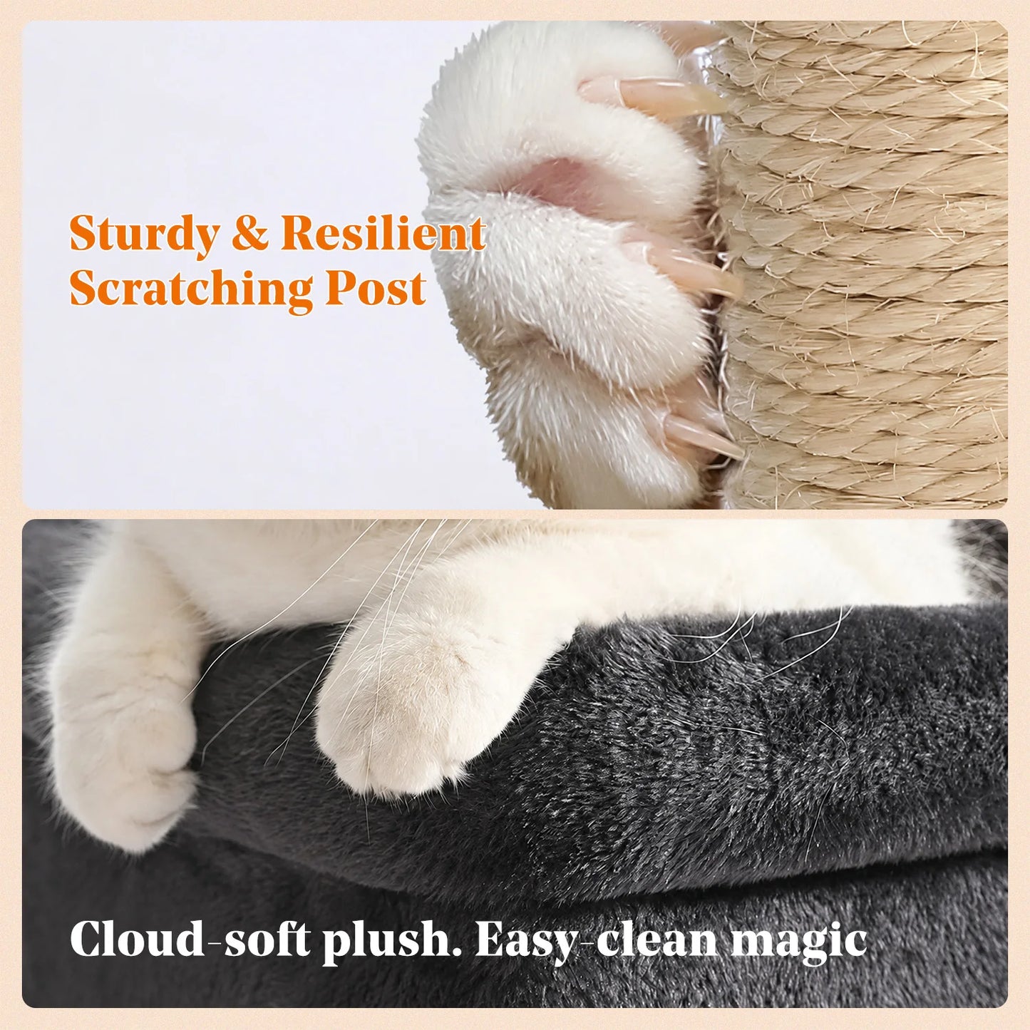 PAWZ Road Cat Tree With Condos And Sisal Scratching Post