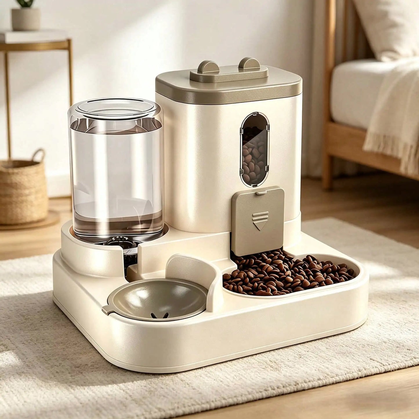 2in1 Automatic Cat Feeder And Water Dispenser Auto Portion