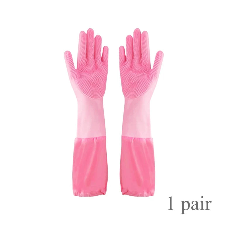 Silicone Pet Grooming Gloves For Dogs Cats Hair Removal Scrubber